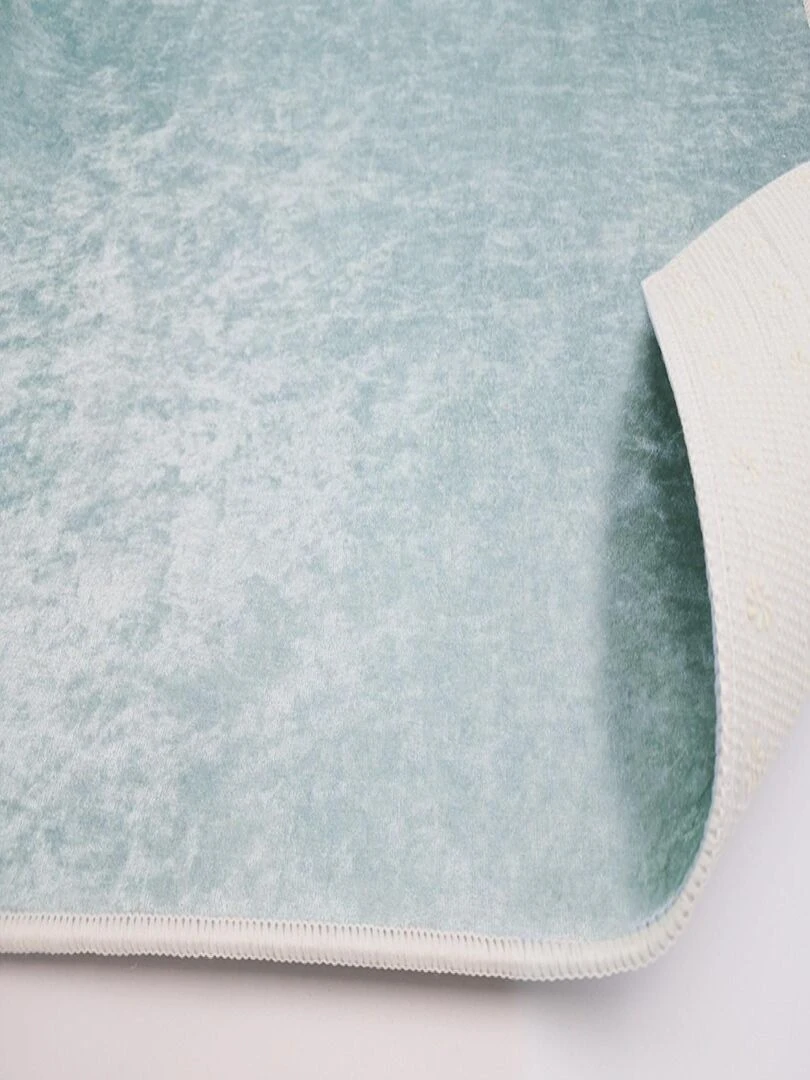 Tapis Pastel Uni Bleu   Bleu