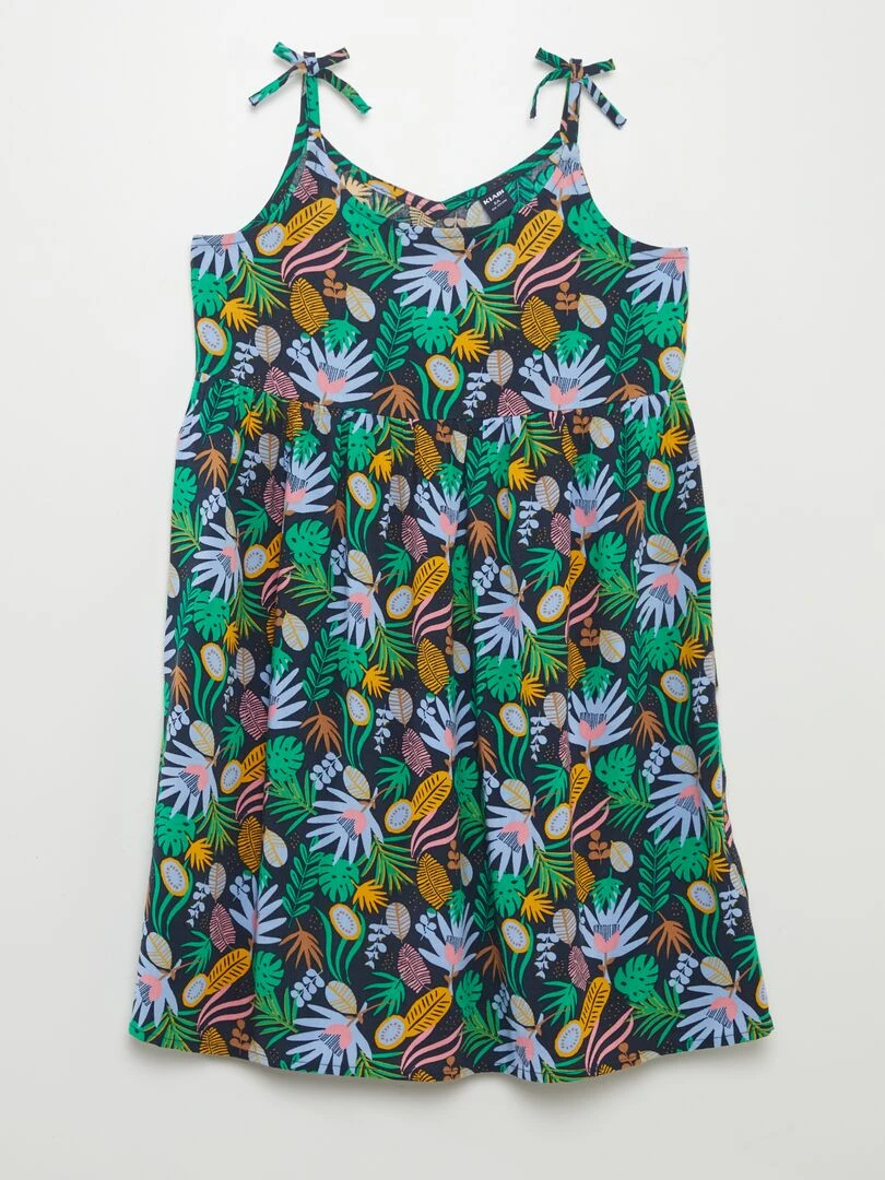 Robe à motif Bleu