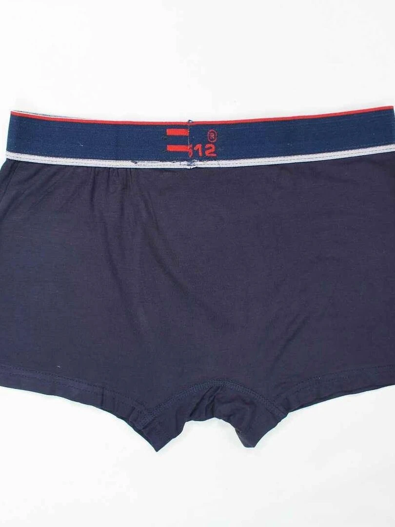 RG512   Sous vetement homme imprimé logo en coton   Bleu marine