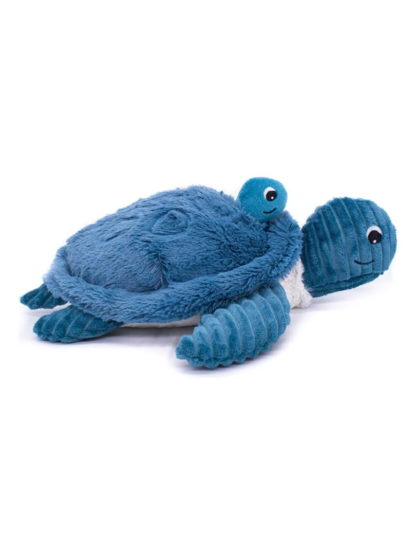 Peluche Les Ptipotos Sauvenou maman et bébé tortue bleu (29 cm)   Bleu