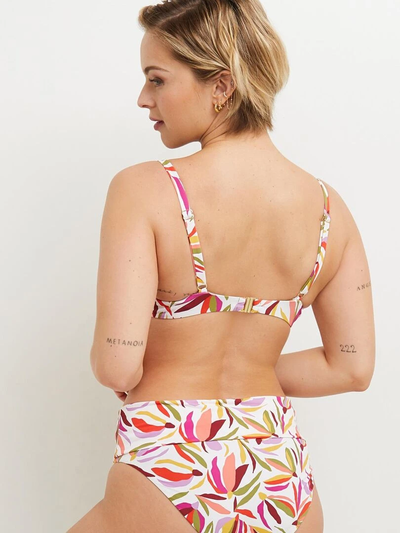 Maillot de bain coque Maya RougeGorge Lingerie Blanc Multicolore