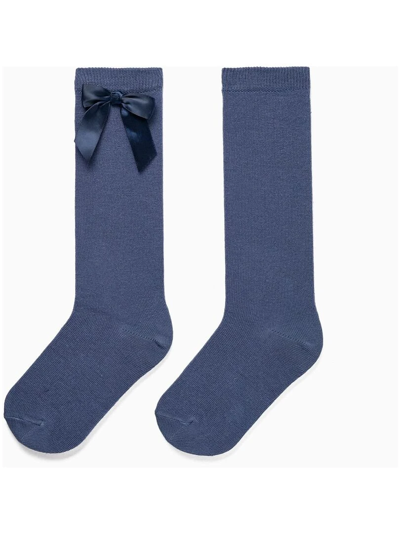 Chaussettes hautes avec nœud pour fille ROYALS OFF DUTY Bleu