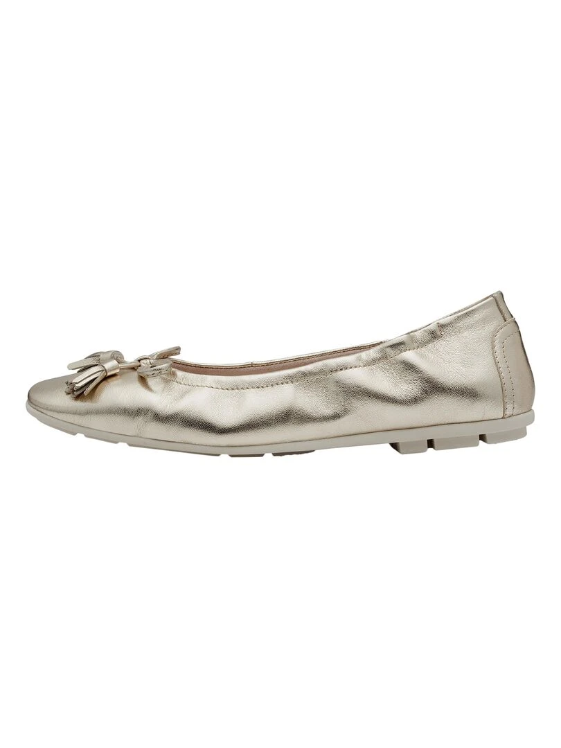 Ballerine Cuir Tamaris Doré/or
