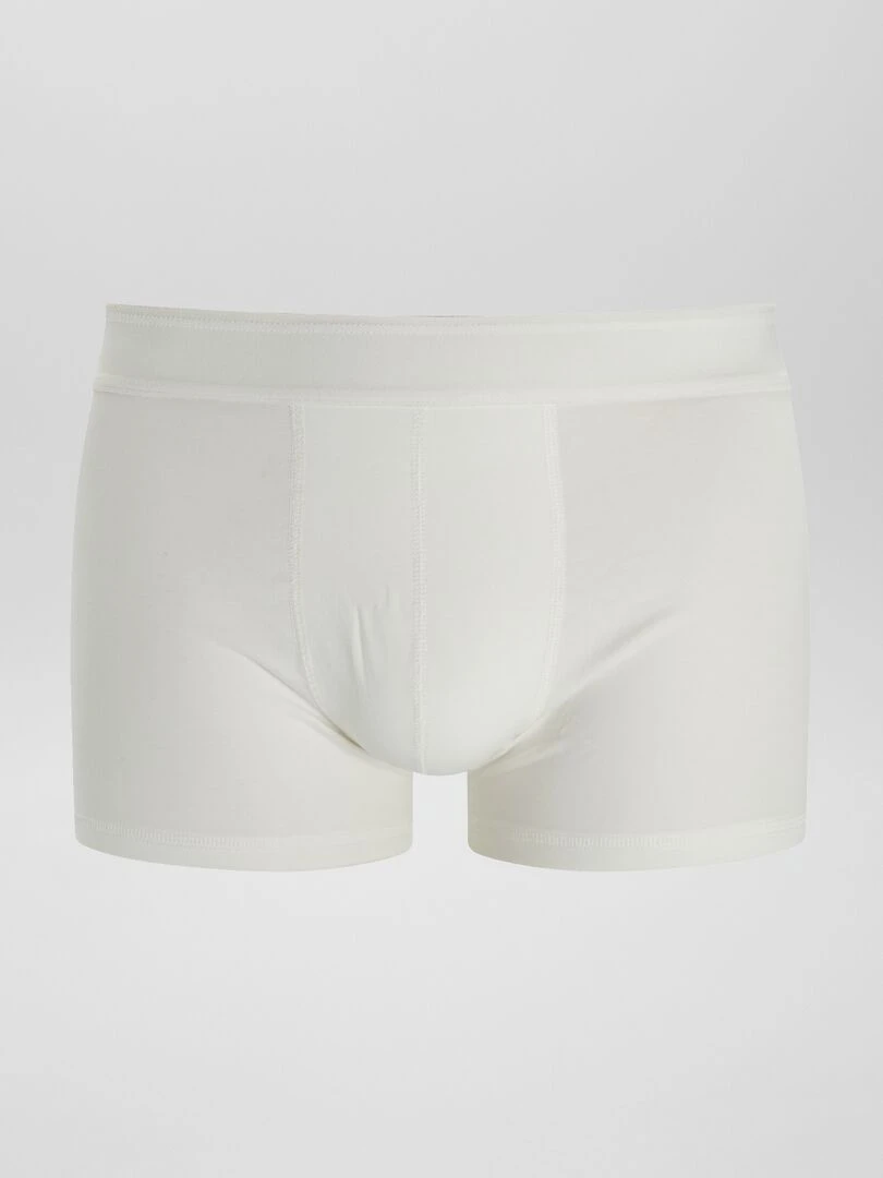 Lot de 3 boxers unis   Kaki/blanc/vert