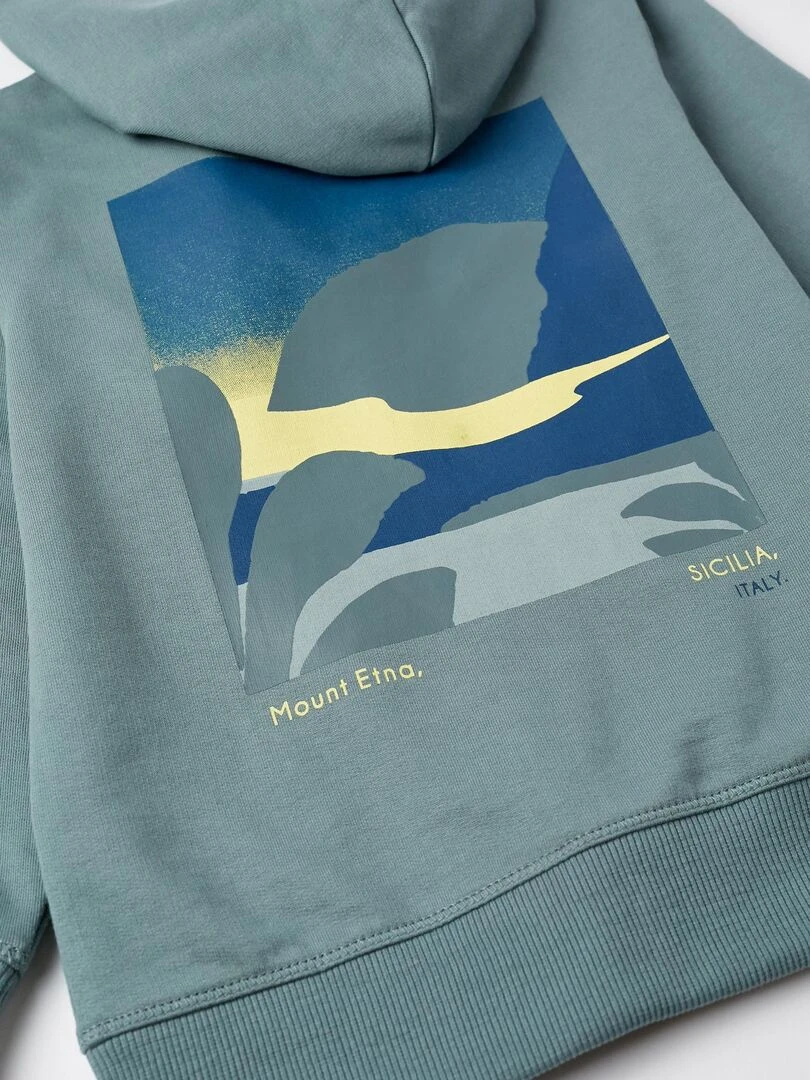 Manteau en coton avec capuche pour garçon 'Sicily   SICILIAN DAYS   Bleu clair