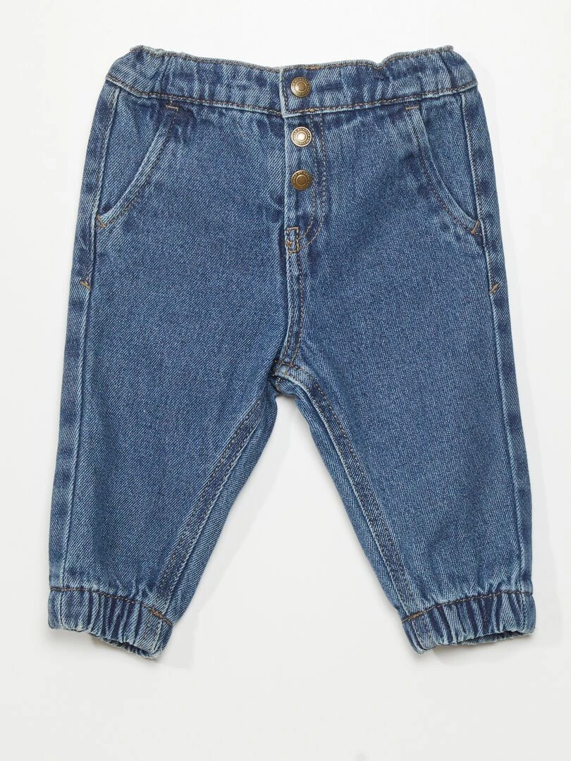 Pantalon de jogging en denim Bleu