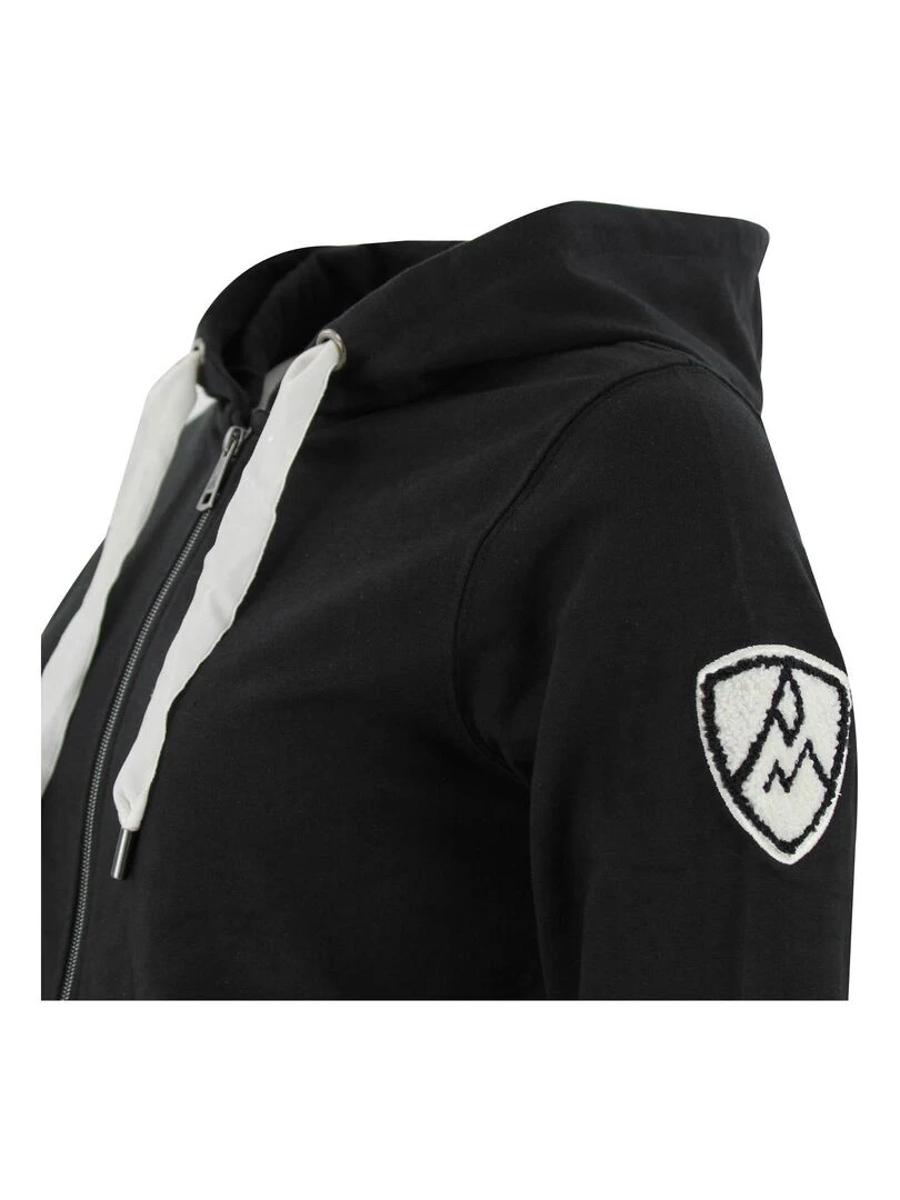 Sweat zippé à capuche femme ACLARA   Noir Noir