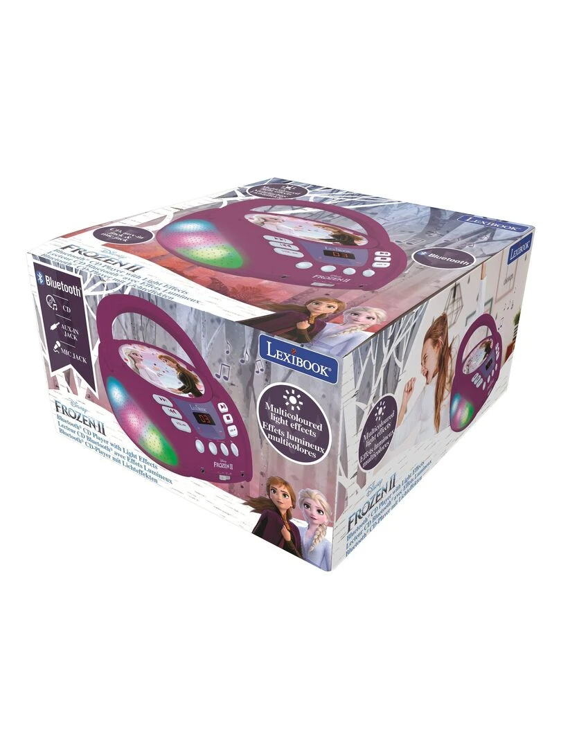 Lecteur Cd Bluetooth La Reine Des Neiges Avec Effets Lumineux   N/A