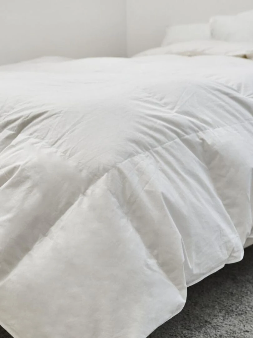 Bleu Câlin   Couette Duvet été légère et gonflante   90% Duvet de Canard   Blanc