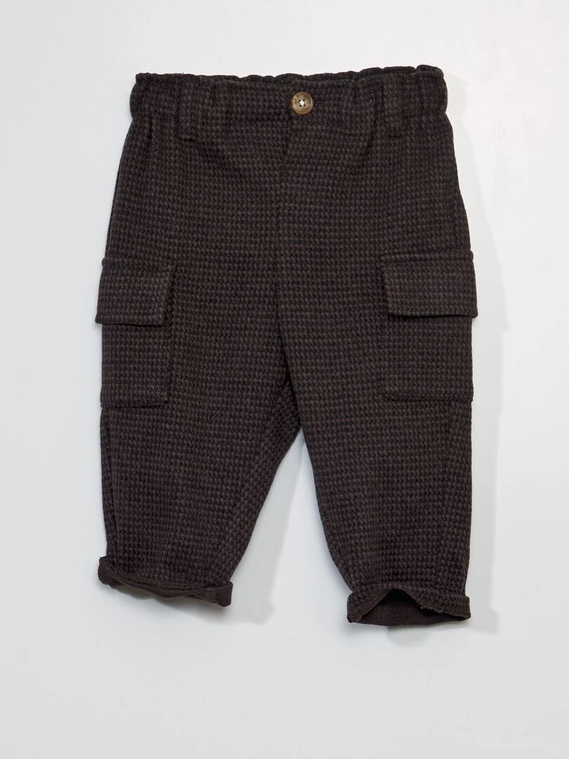 Pantalon paperbag Marron
