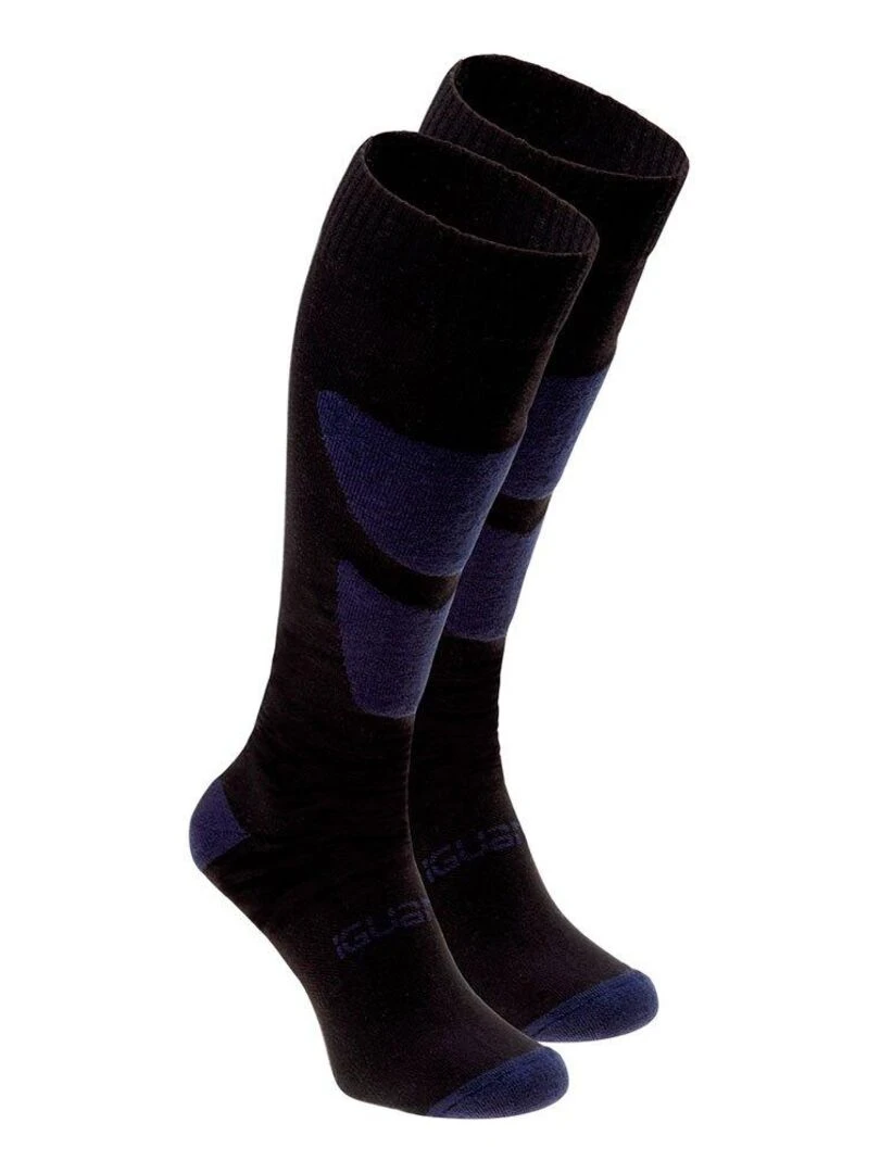 Iguana Chaussettes de ski PREDO Noir Bleu
