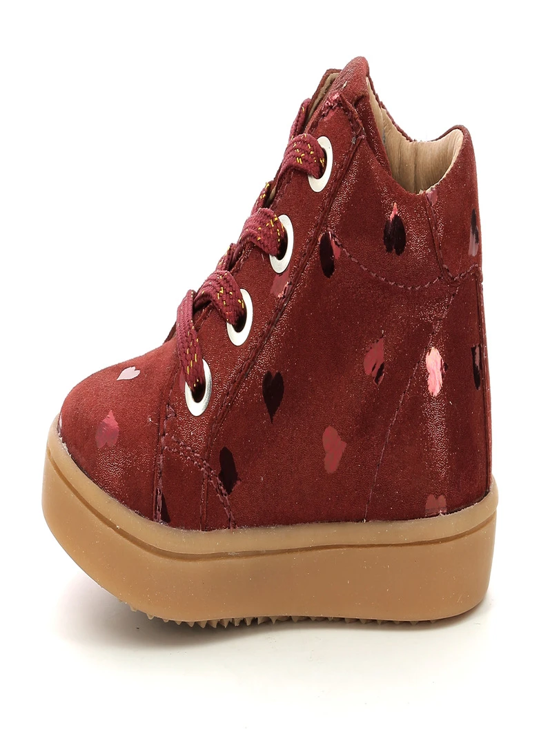 Baskets Hautes Fille Aster Wouhou   Rouge