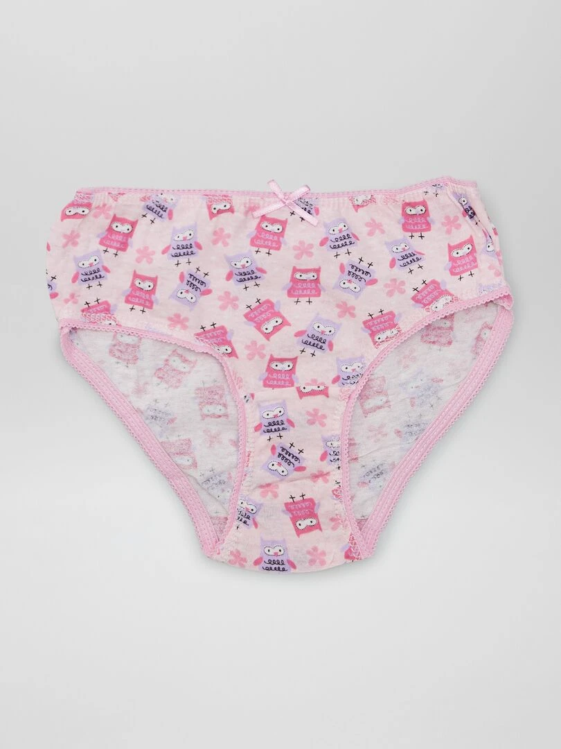 Lot de culottes en coton   3 pièces   ROSE