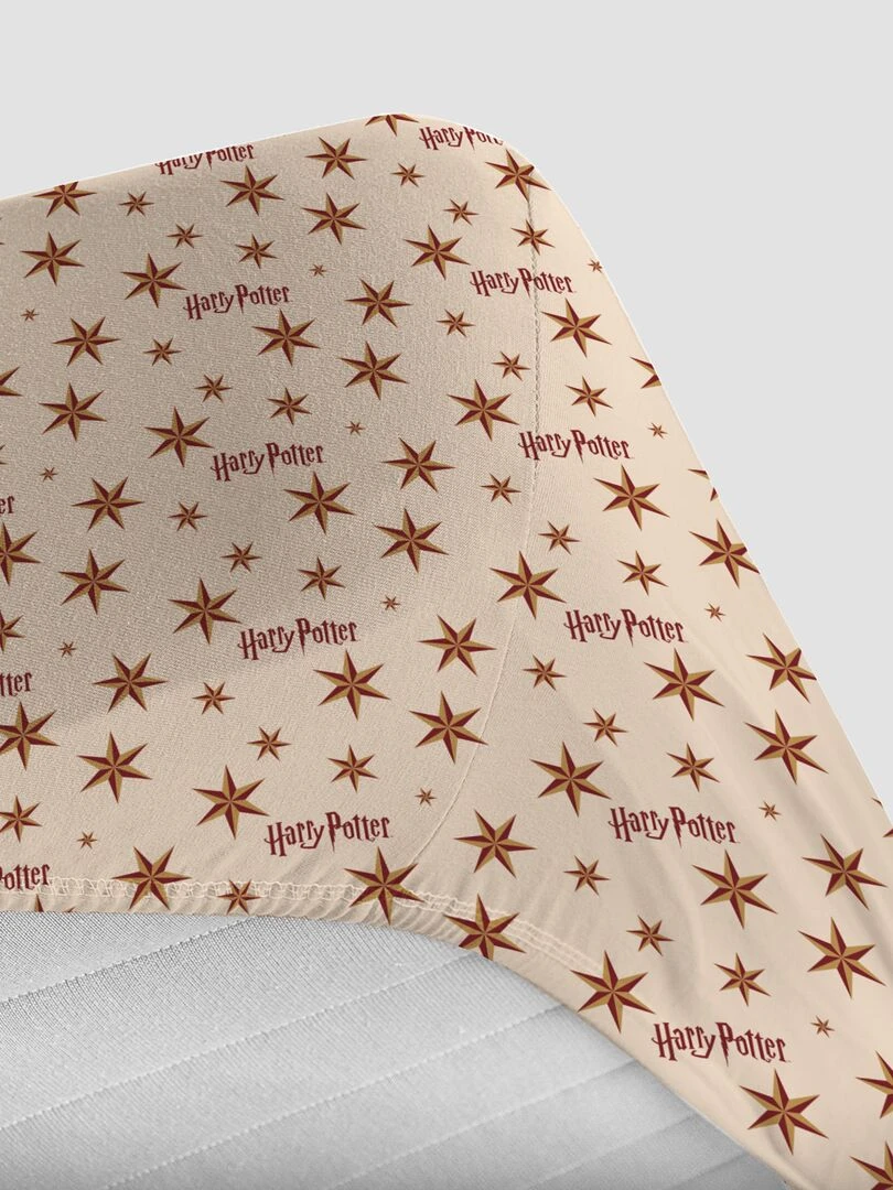 Drap housse 'Harry Potter' Rouge/beige