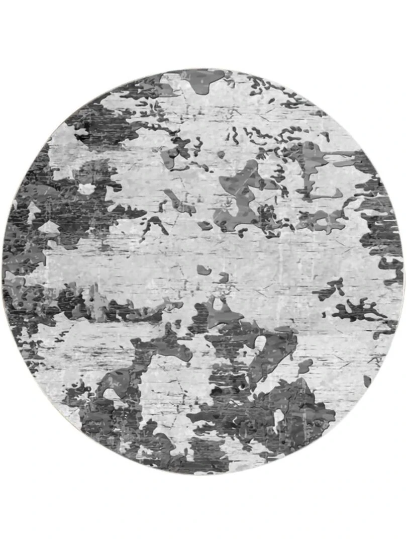 Tapis Rond Gris Gris