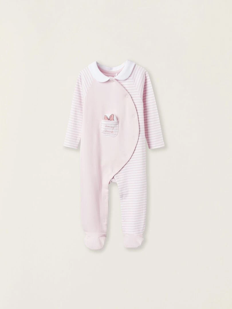 Grenouillère En Coton Pour Nouveau Née 'Daisy' DISNEY CLASSICS Rose clair