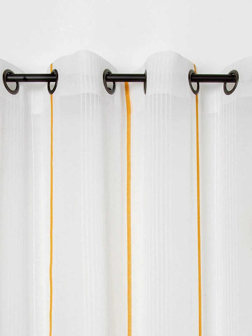 Voilage à rayures Antibes   Jaune