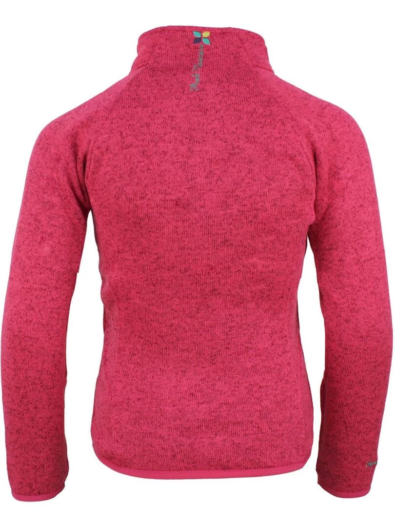 Blouson polaire fille FATORM PEAK MOUNTAIN Rose fushia