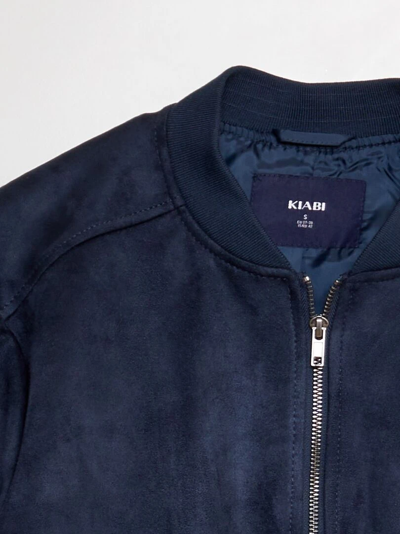 Blouson en suédine   Bleu