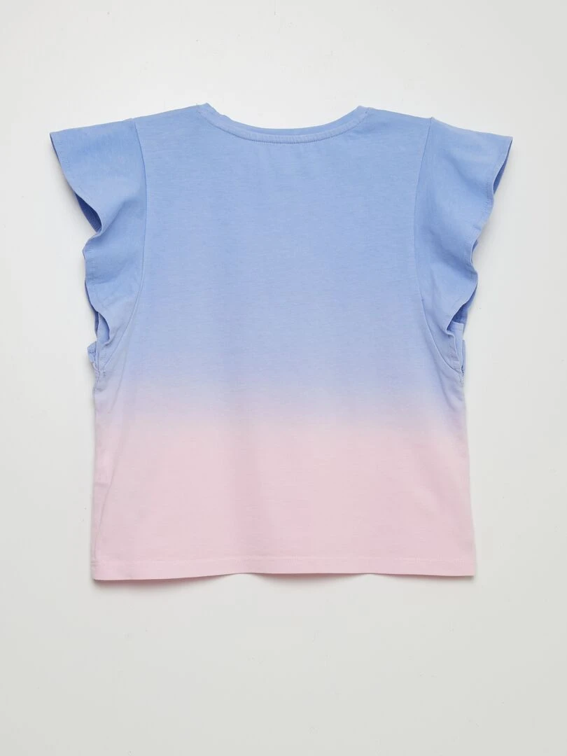 T shirt en maille jersey tie and dye   Bleu