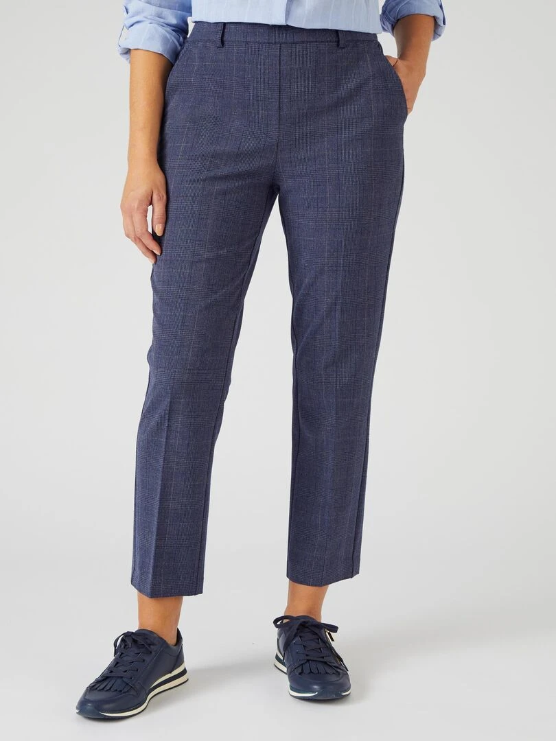 Pantalon 7/8ème enfilable bi stretch Damart Bleu