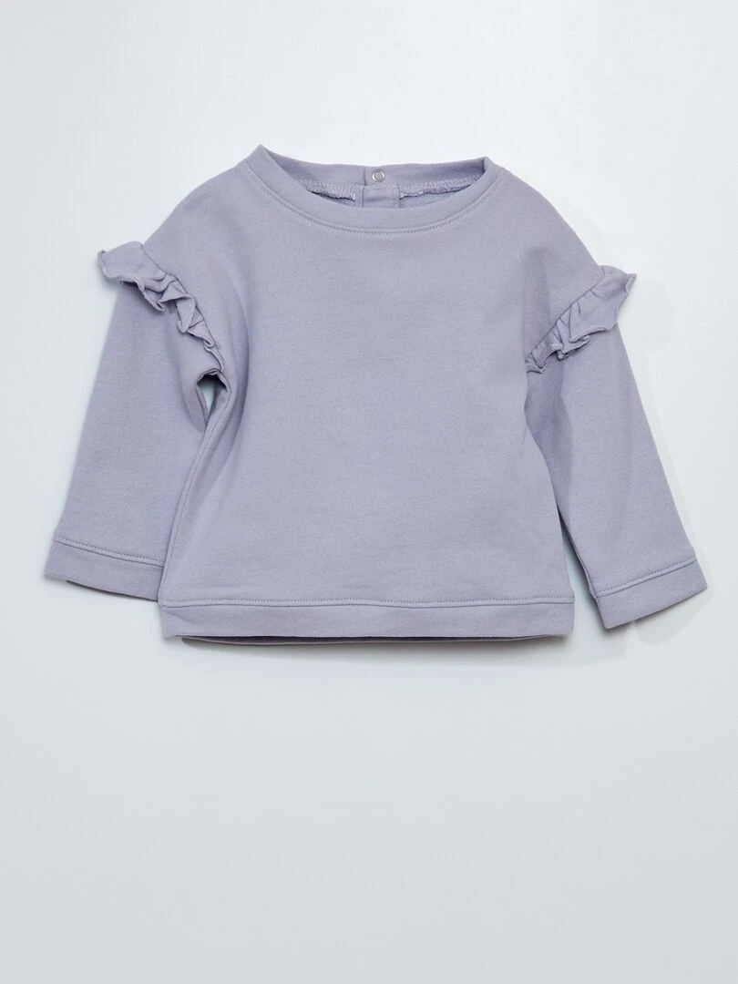 Sweat en french terry Violet