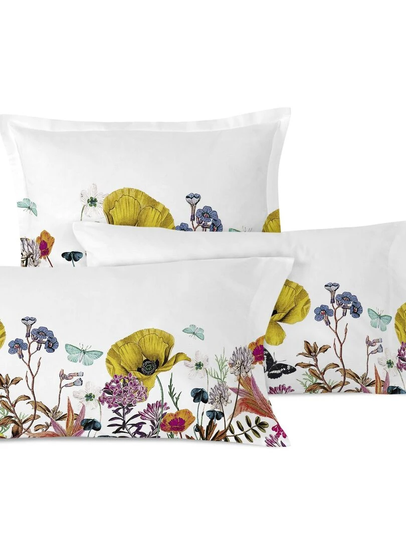 Taie d'oreiller Birds of paradise "Happyfriday" Blanc Jaune