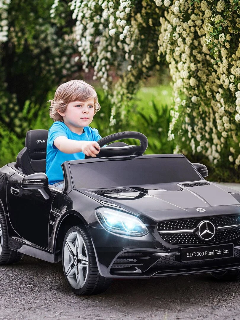 Voiture électrique enfant avec télécommande Mercedes SLC 300   Noir