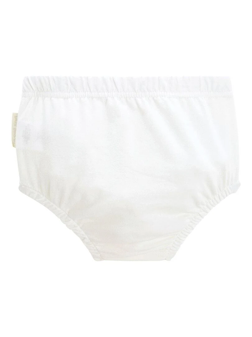 Lot de 2 culottes bébé Chat bada bada   Ecru