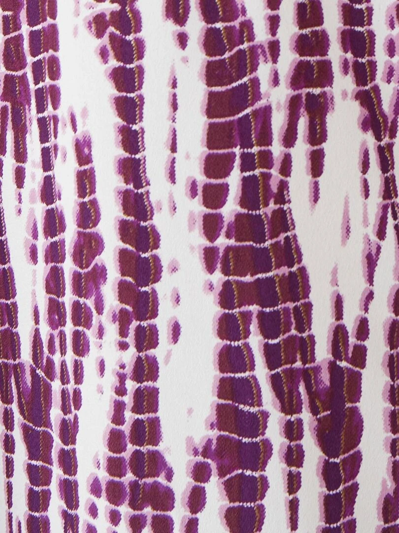 Chemisier crêpe imprimé dégradé   Damart   Violet