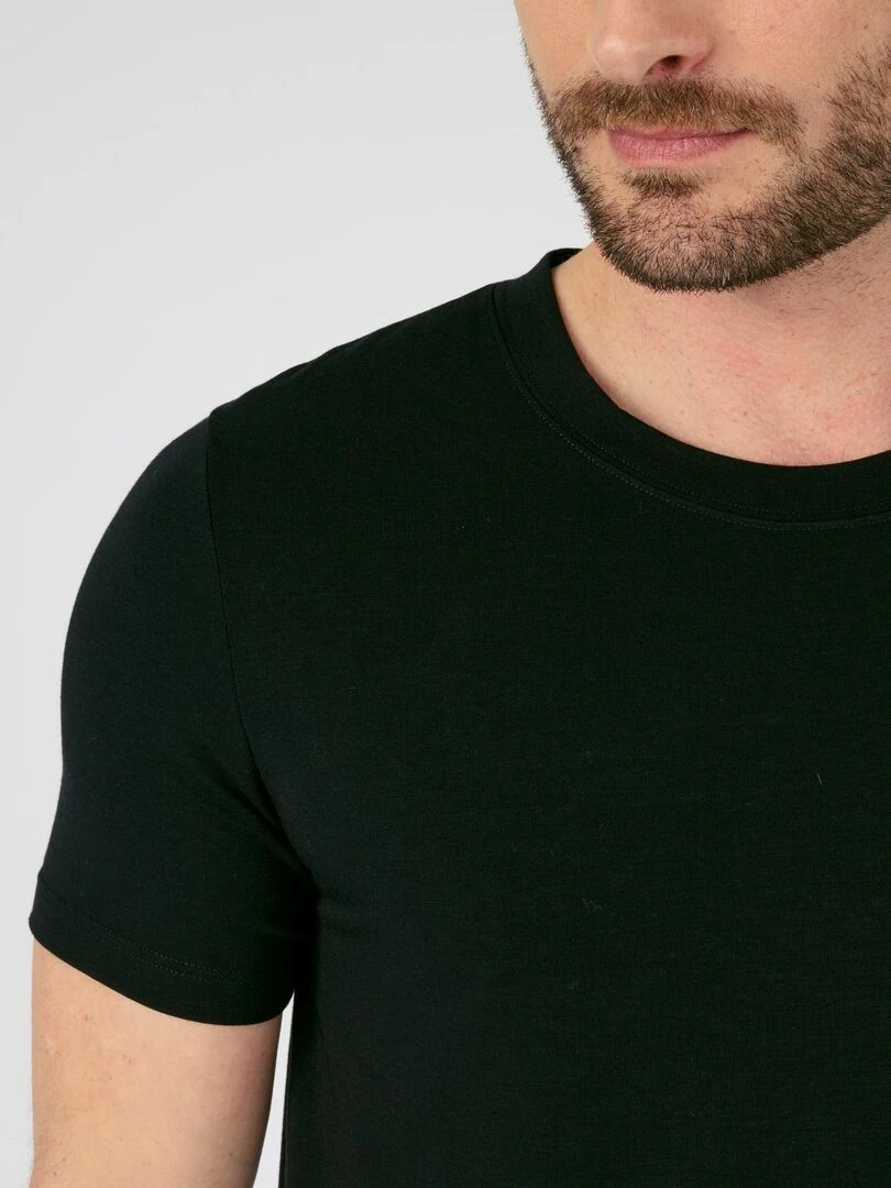 T shirt manches courtes thermorégulant Evolutyl   Damart   Gris chiné