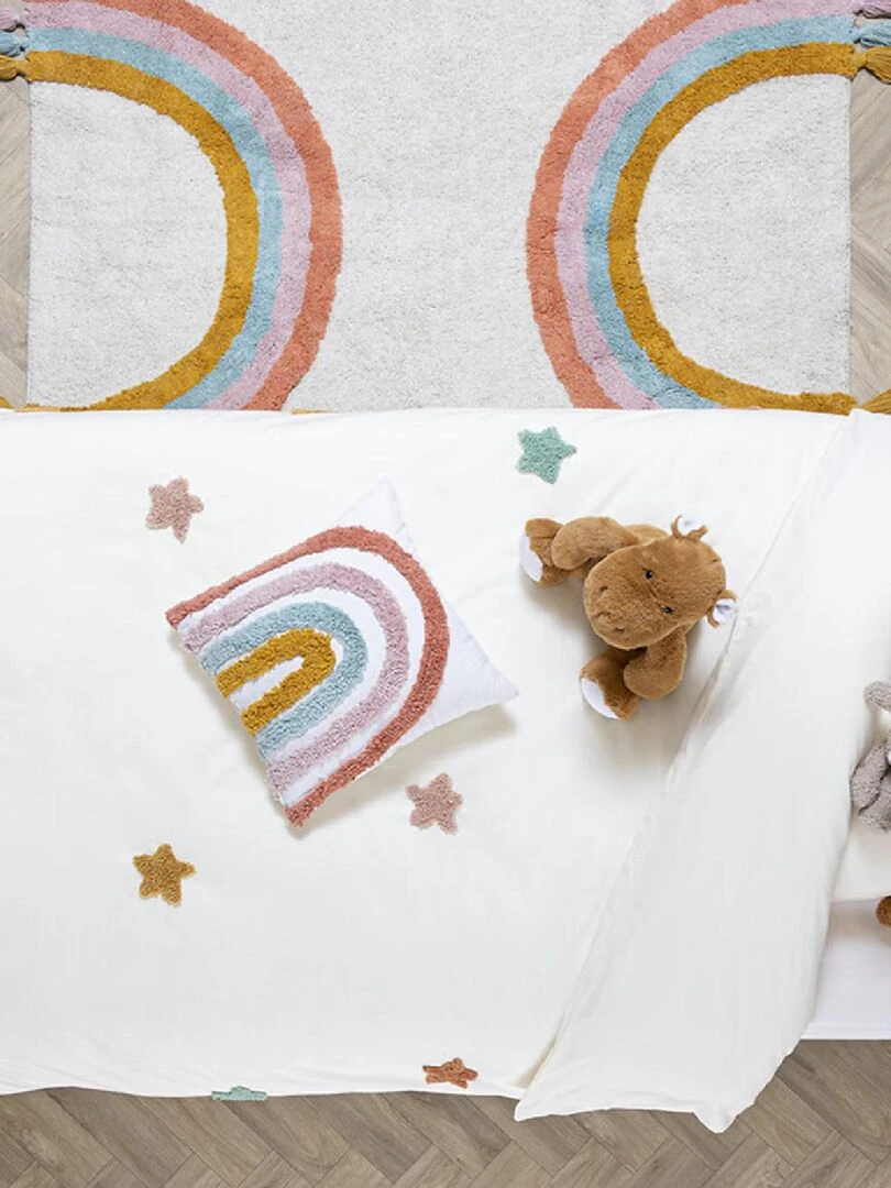 Parure de lit étoiles tuftées   Blanc