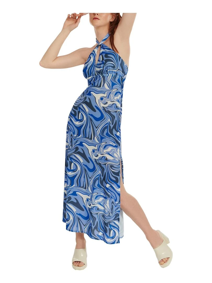 Robe longue estivale Palma   Bleu