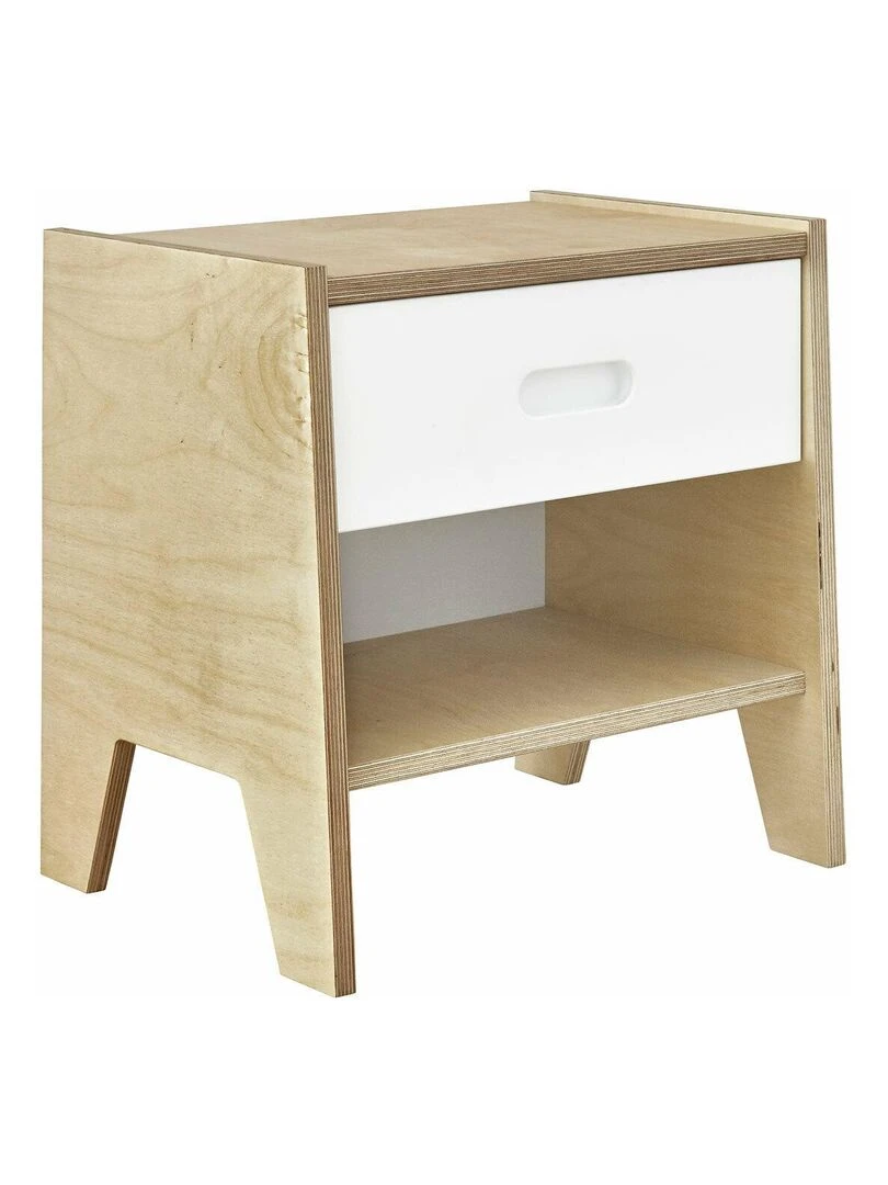 Chevet Samy AKITEN RETAIL Blanc Marron
