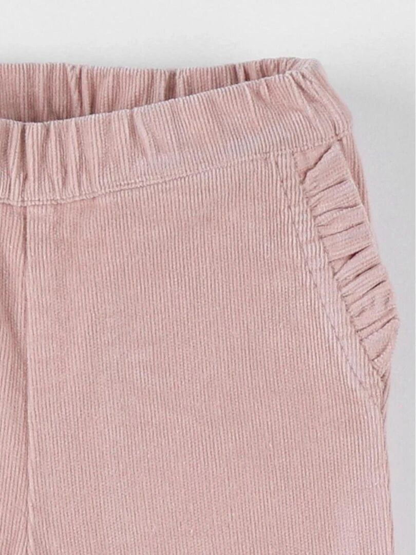 Pantalon velours côtelé  moyen   Noukie's   Rose