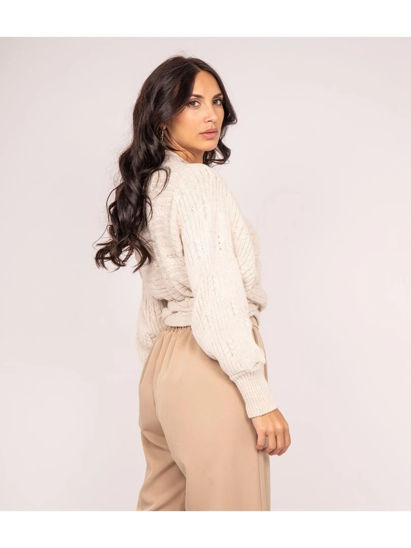 Gilet cache coeur KAILYN Beige