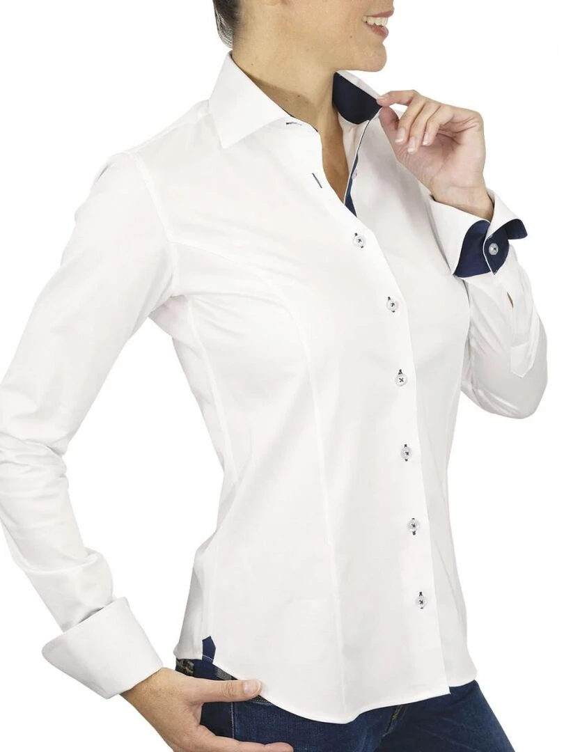 Chemise femme unie CLAIRE Blanc