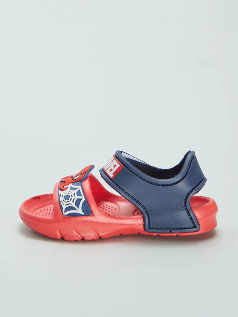 Sandales plates 'Spider Man'   Rouge