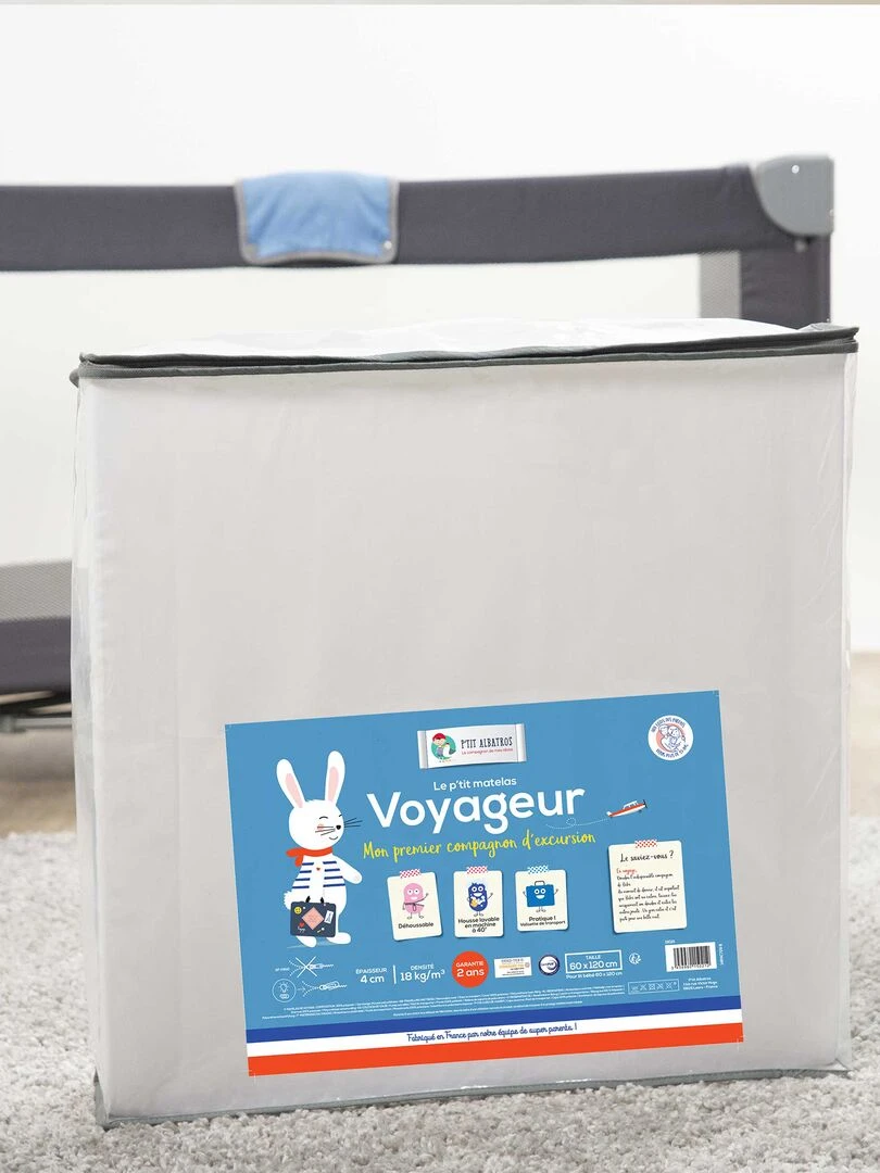 Matelas déhoussable 'P'tit Albatros'   blanc