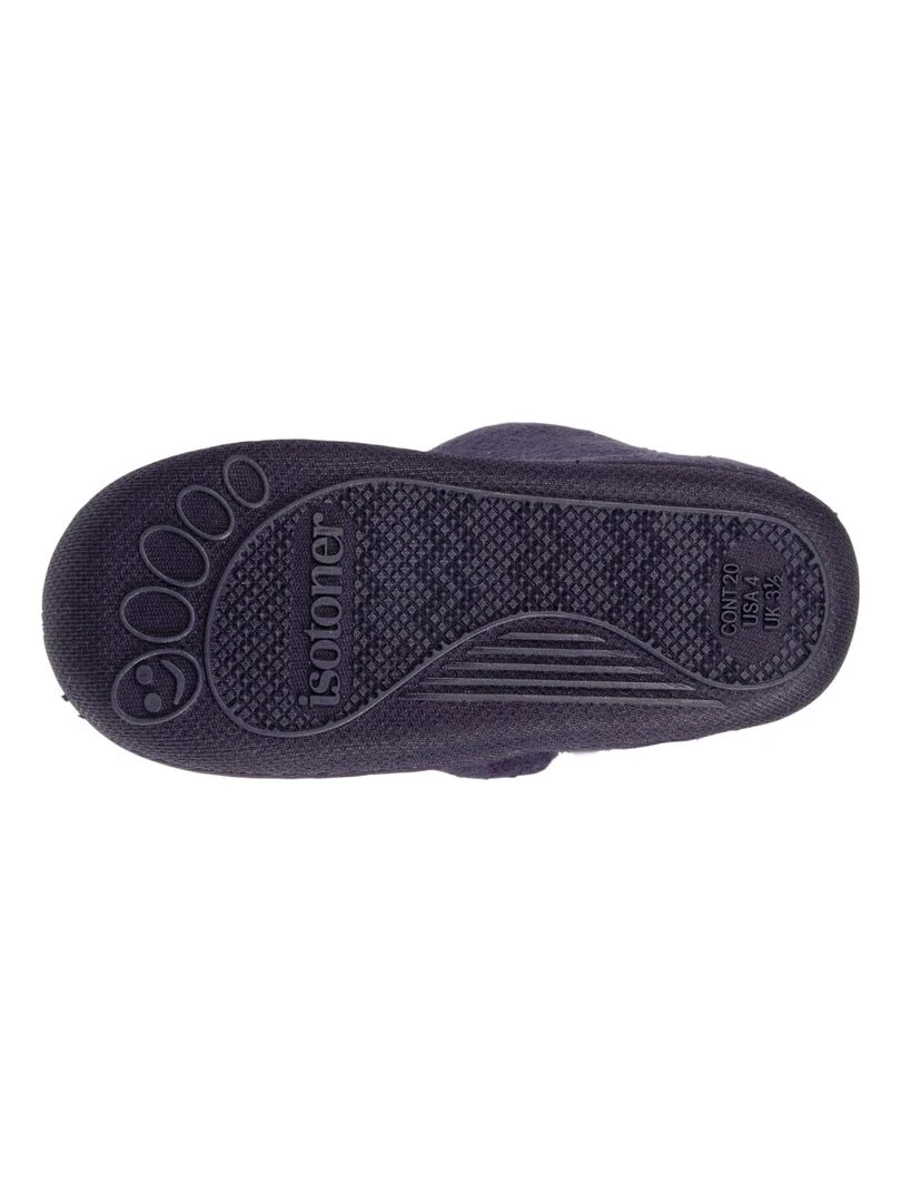 Chaussons bottillons zip Bébé Marine   Bleu marine