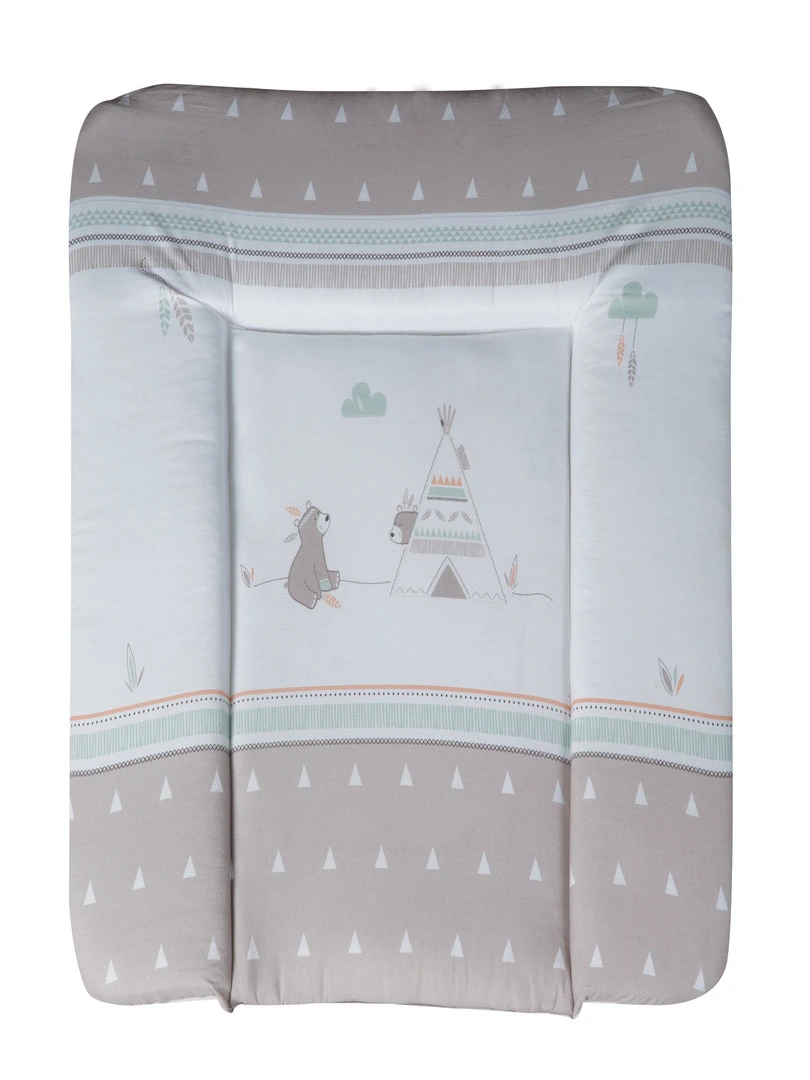 ROBA Matelas À Langer "Indibear" 85x75 Revêtu De PU Marron