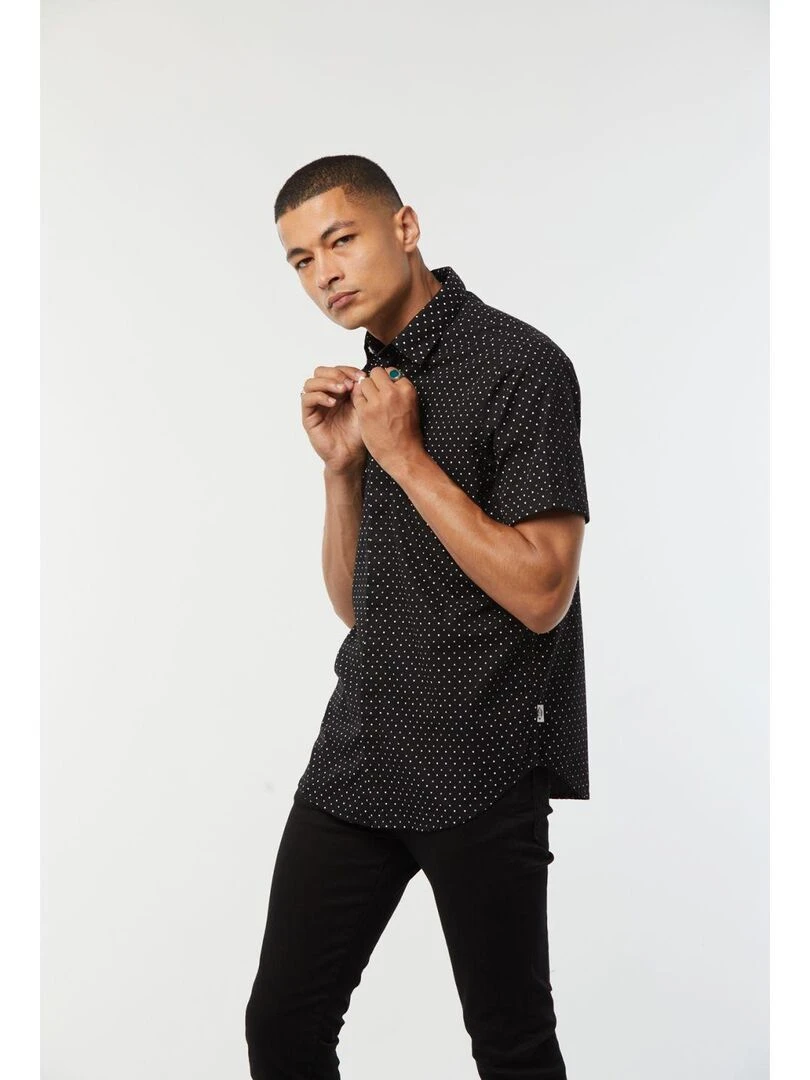 Lee Cooper   Chemise manches longues coton slim DIVOK   Noir