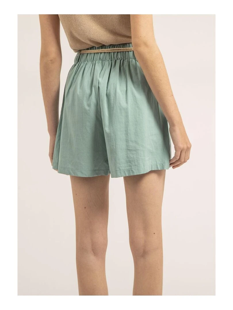 Short effet lin XEDONA Vert d'eau