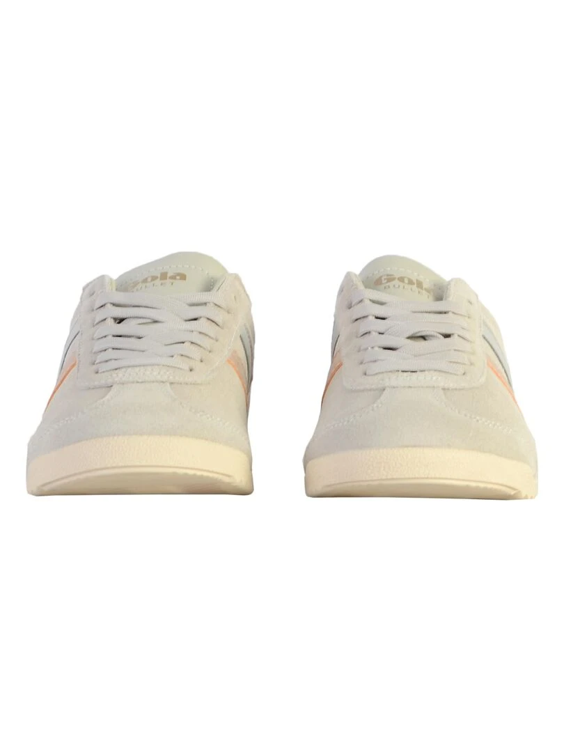 Basket Cuir Gola Bullet Mirror Trident   Gris