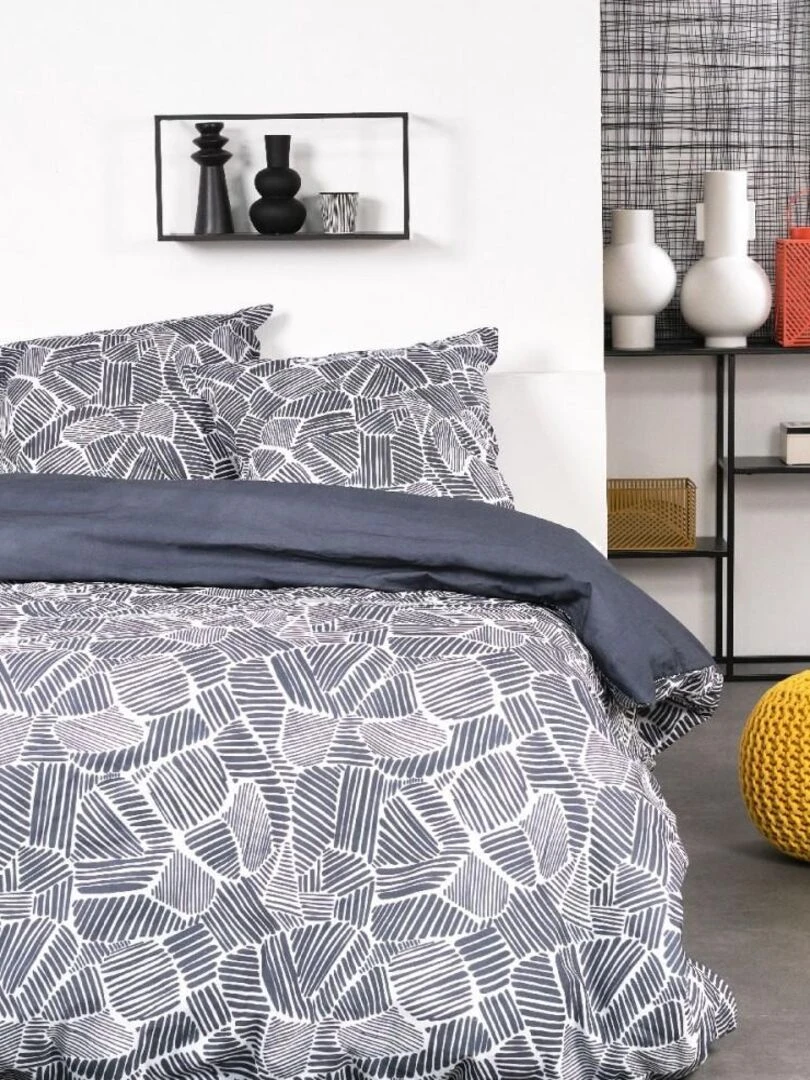Housse de couette Sunshine 11.19 + taie(s) 100% coton 57 fils Blanc