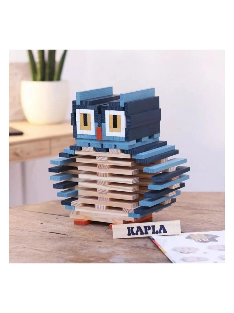Coffret chouette 'Kapla' 120 planchettes coloris nature et colores   N/A