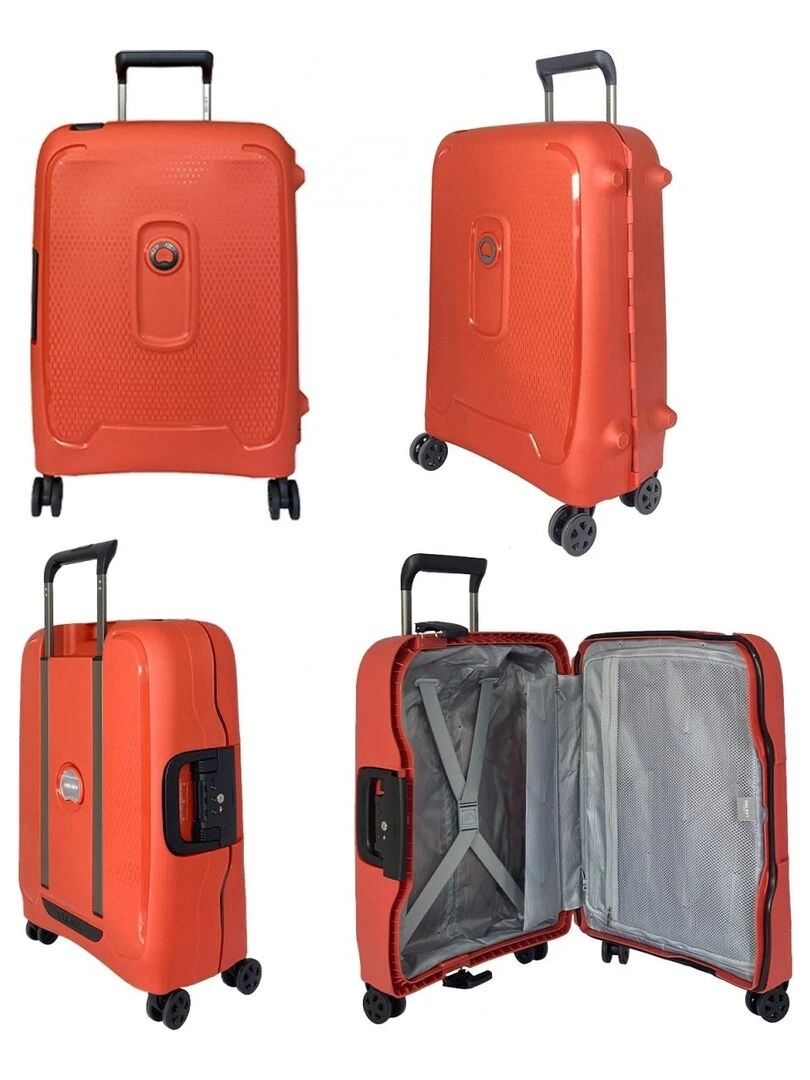Lot 3 valises rigides Montcenis dont 1 cabine 55 cm T ABS   Orange