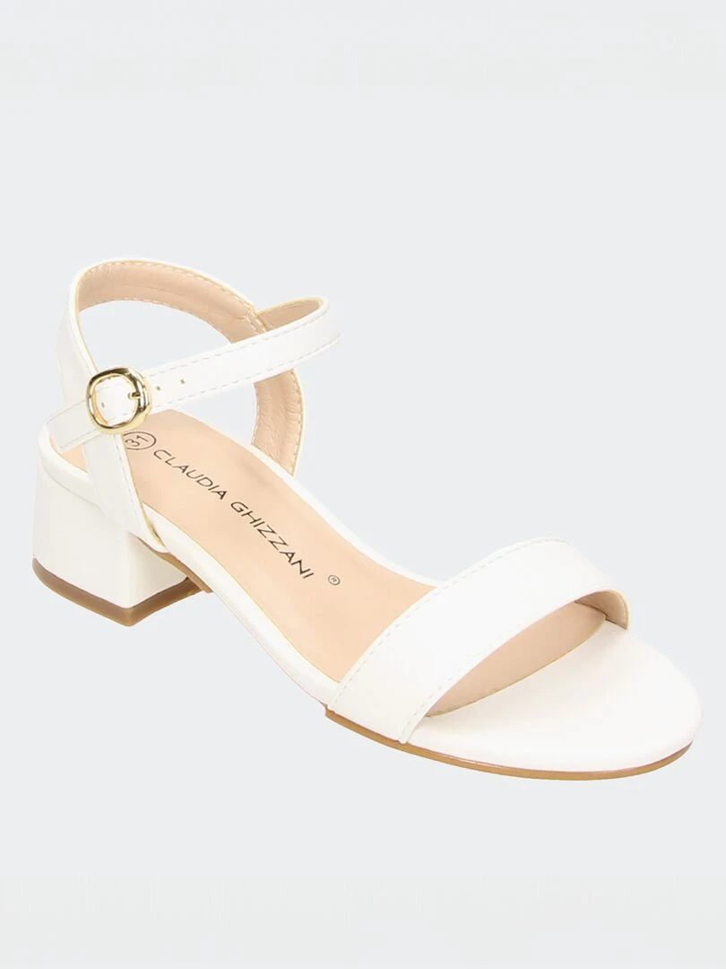 Sandales à talons Blanc