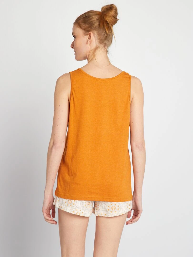 Ensemble de pyjama fantaisie 'Melissa brown' Orange