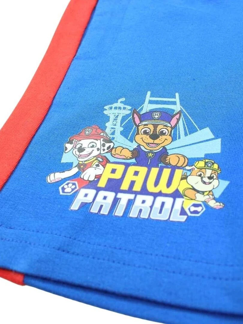 La Pat' Patrouille   Short garçon imprimé La Pat' Patrouille en coton   Bleu marine